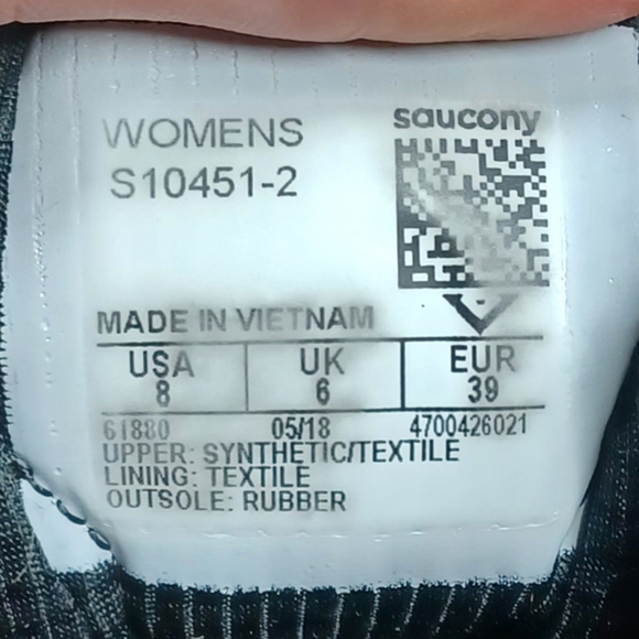 Saucony Excursion Trail Running Shoes Grey Black Peach Run Anywhere Grid Size 8 - Picture 14 of 16